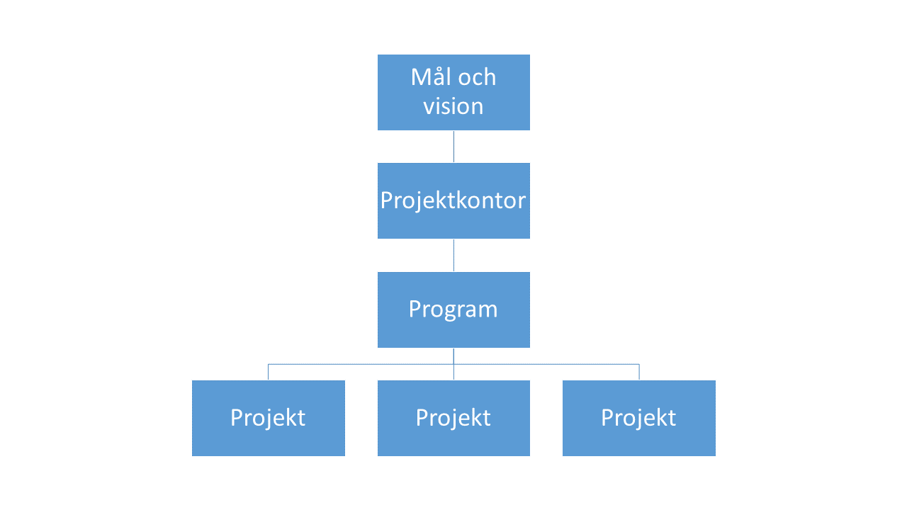Effekten för projektkontoret ligger i mål och vision för hela organisationen. 